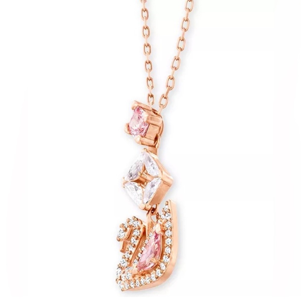 SWAROVSKI - Swan Pendant Necklace beautifully dainty never worn!